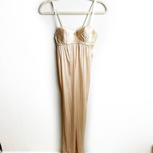 Vintage Vanity Fair Satin bustier slip dress made in the U.S.A size: 34A